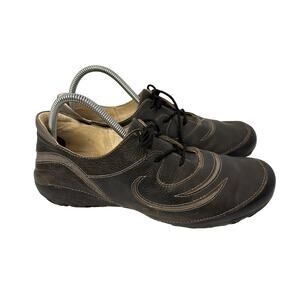 Naot Green Leather Lace Up Shoes Womens Size 9 EU 40